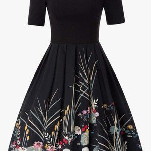 Black off shoulder dress